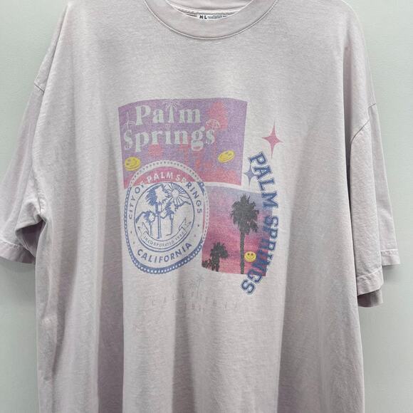 Bacon Lettuce Tomato Palm Springs Graphic Oversized Tee Womens‎ Medium/Large - Picture 3 of 6